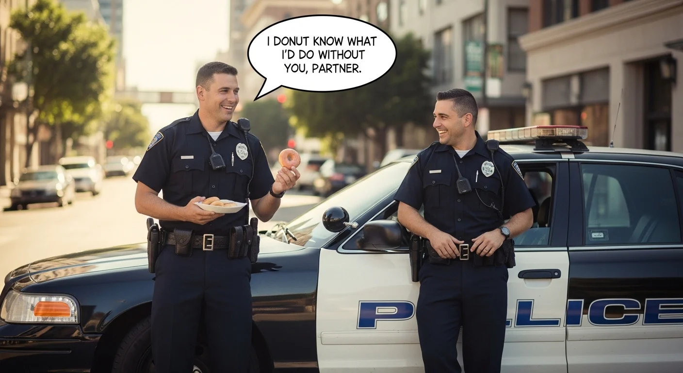 Flirty Police Puns 😉
