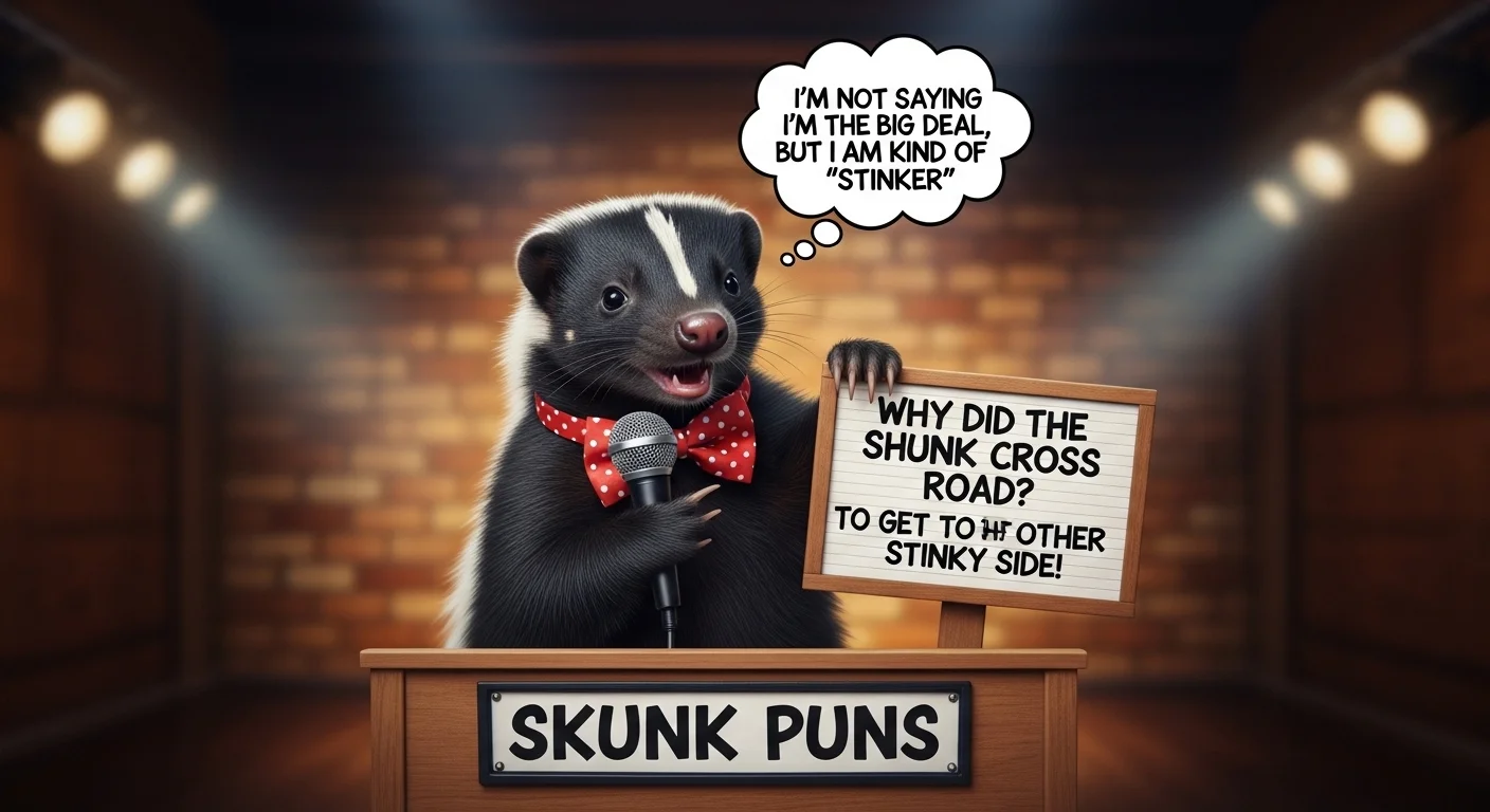 Work & Study Skunk Puns 📚