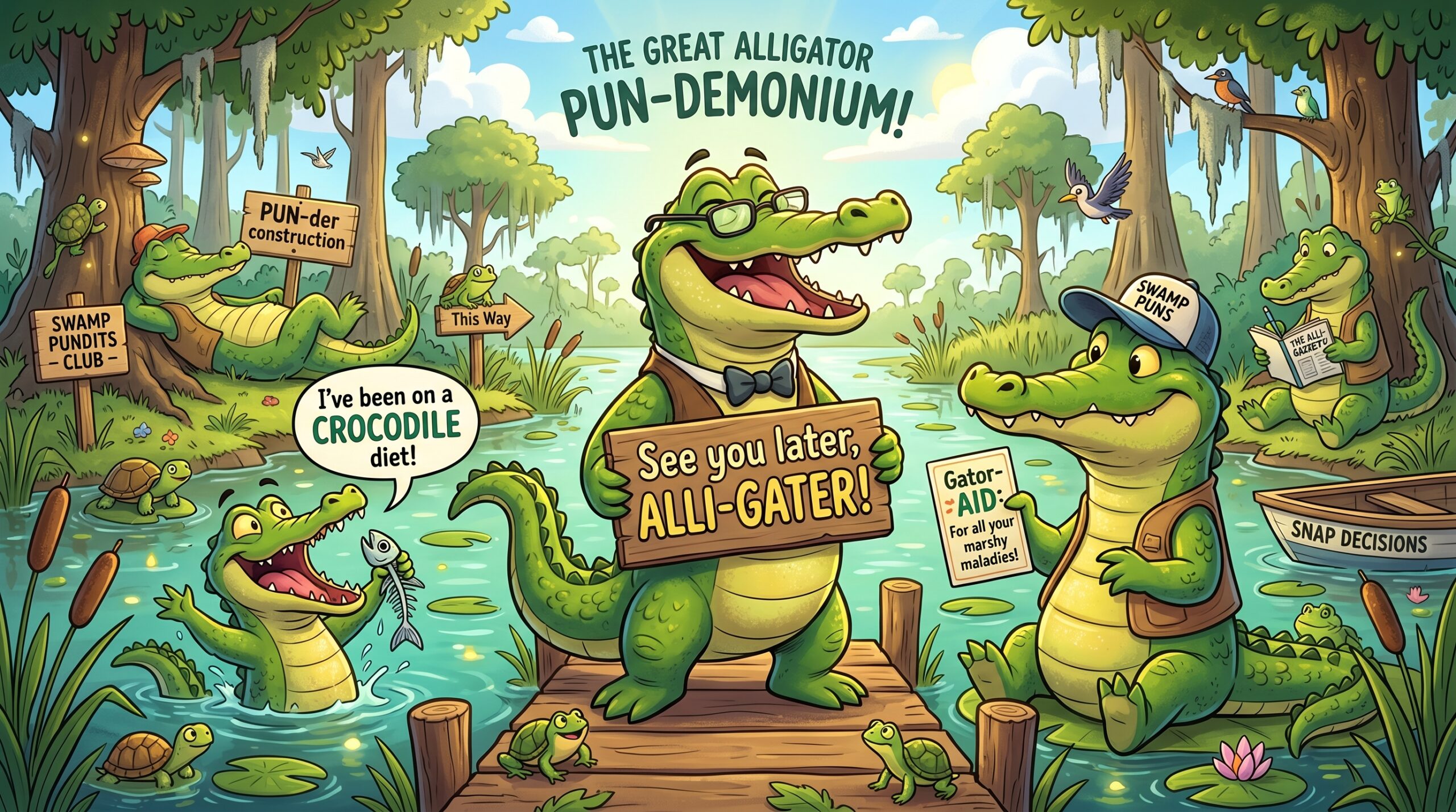 Funny Alligator Puns 🐊