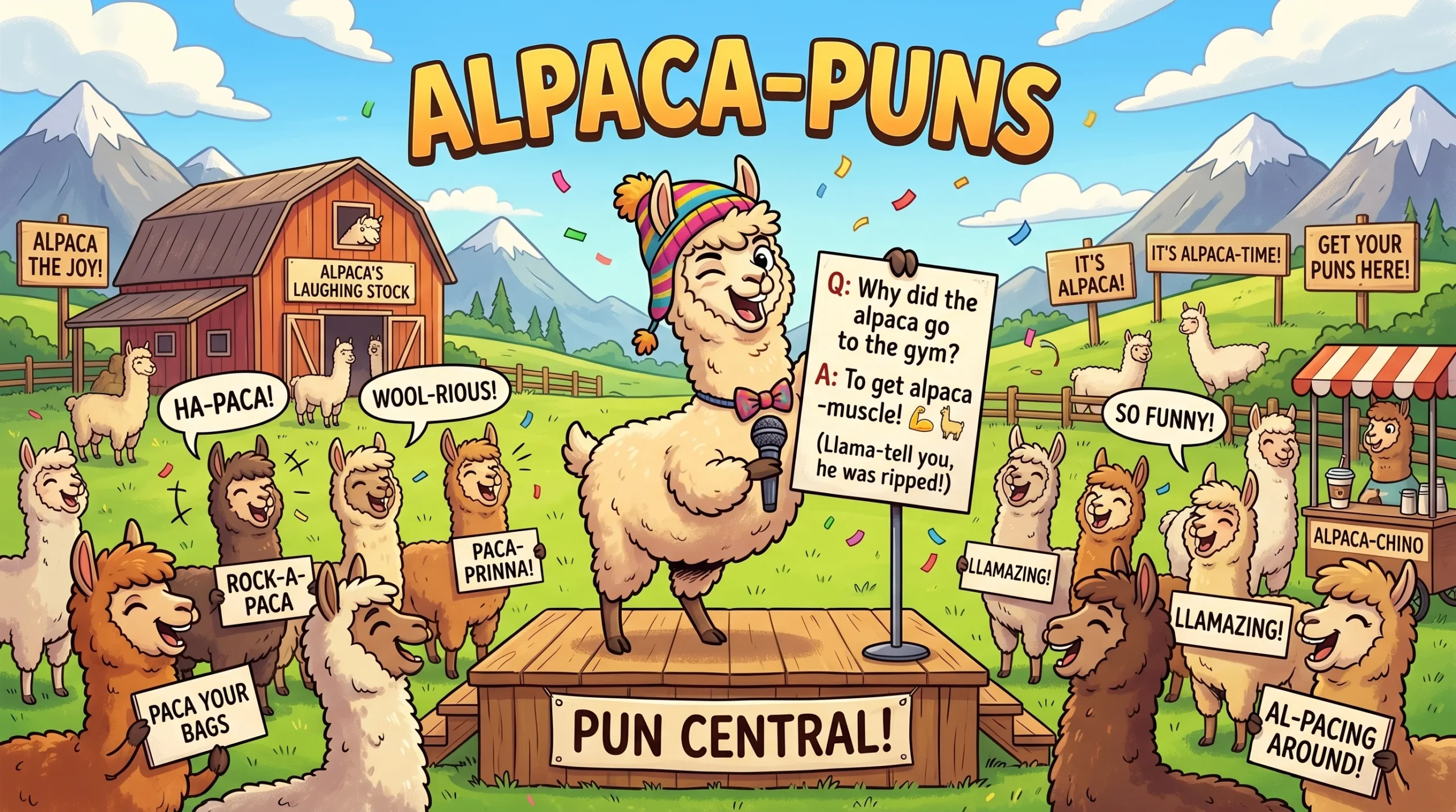 Funny Alpaca Puns 🦙
