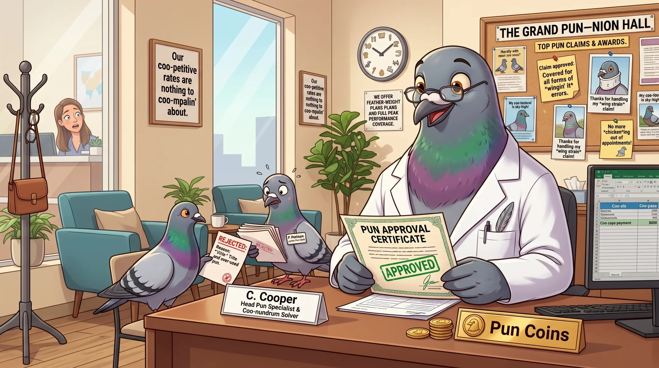 Funny Pigeon Puns 🐦😂