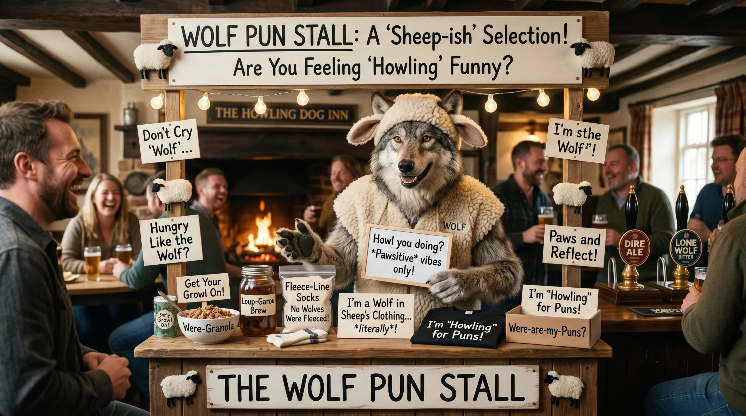 Funny Wolf Puns 🐺