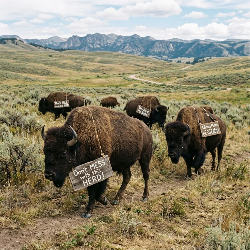 Clever Bison Puns 🧠