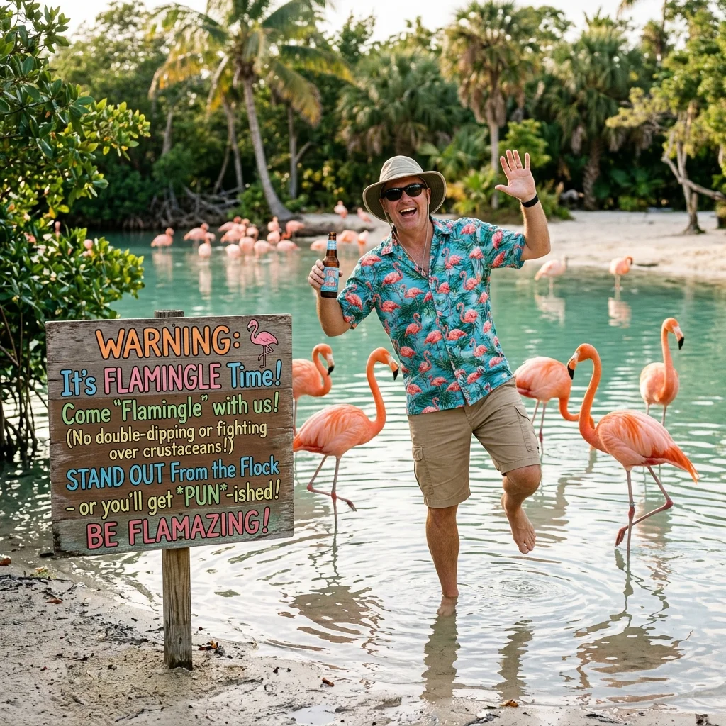 Pink Flamingo Puns 🌸