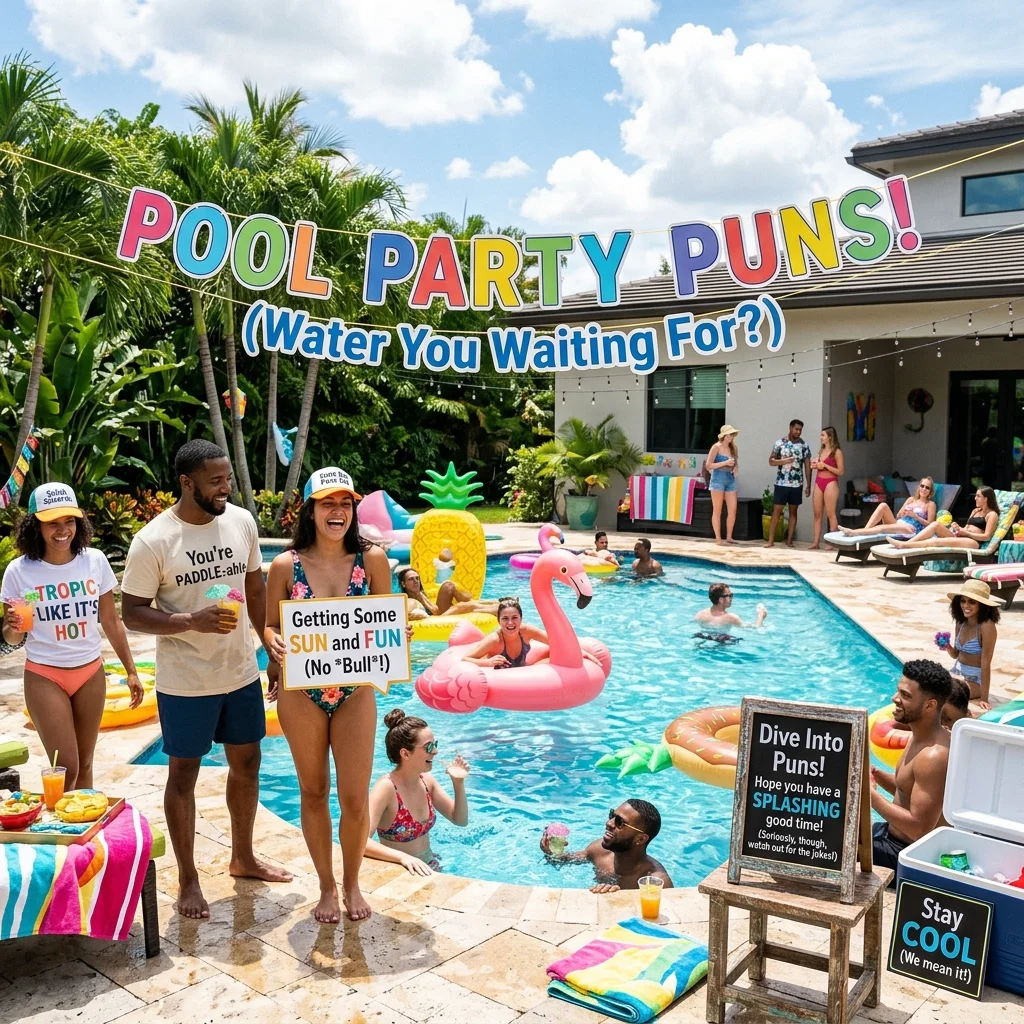 Pool Party Puns