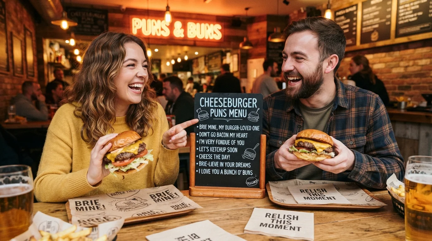 Cheesy Cheeseburger Puns 🧀