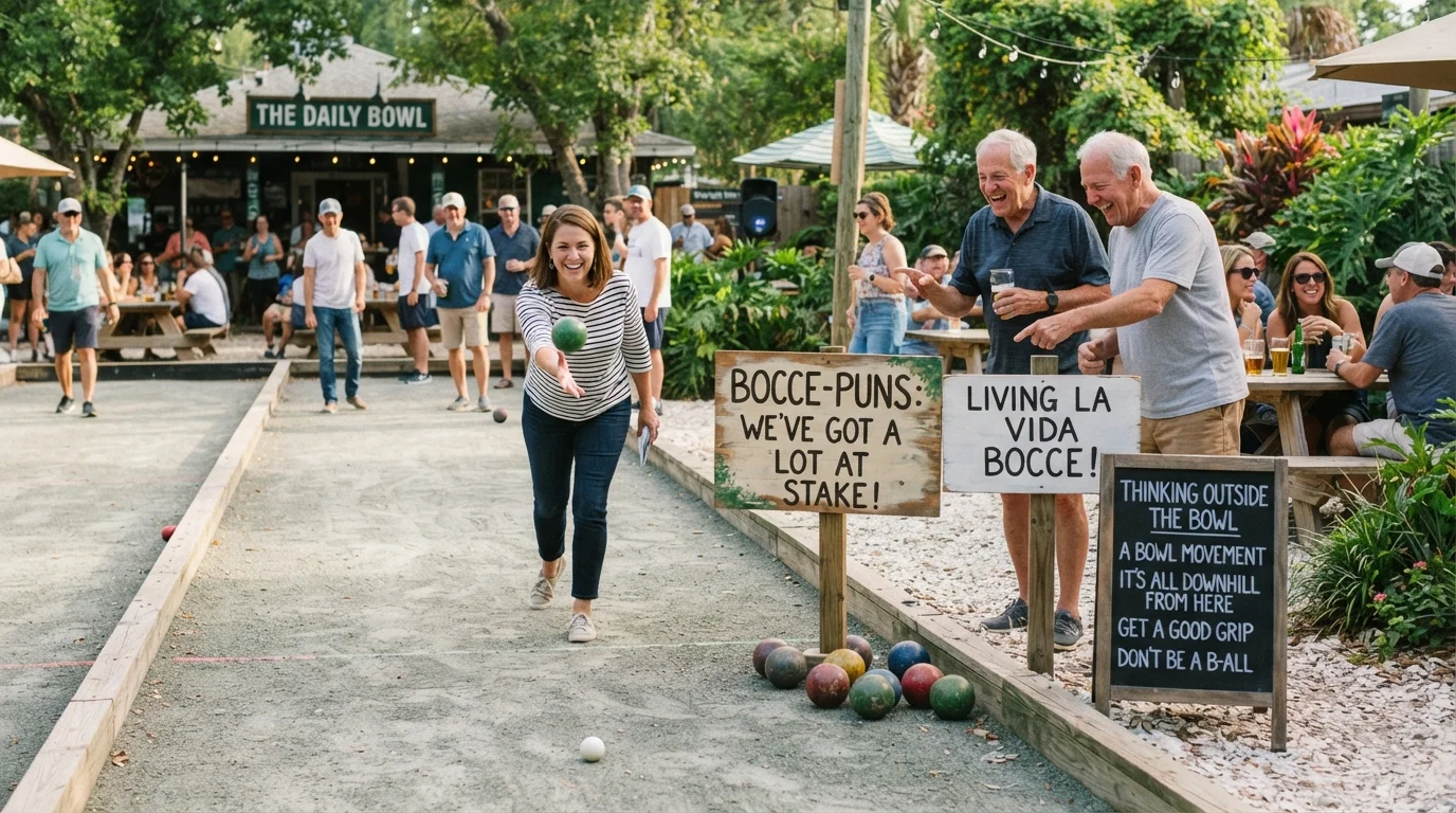 Family Bocce Puns 👨‍👩‍👧‍👦