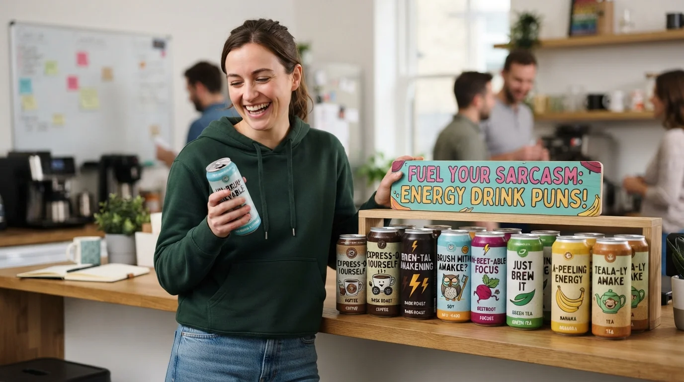 Office Energy Drink Puns 💼